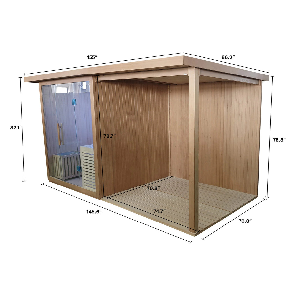 Revive - 4 Person Traditional Sauna With Extension Kit specifications