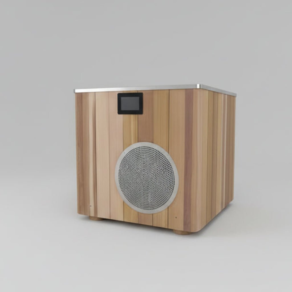 MedEq Fitness - Wood/Stainless Steel Plunge Pool With Integrated Chiller/Heater