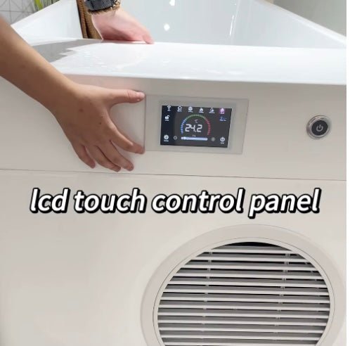 MedEq Fitness - Wood/Stainless Steel Plunge Pool With Integrated Chiller/Heater